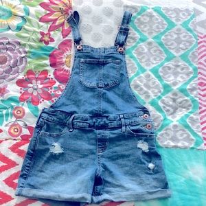 Abercrombie kids shorts overalls
